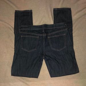 Old Navy “The Diva” skinny jeans, long length, dark wash, size 10, like new